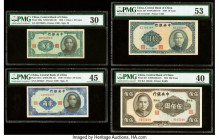 China Central Bank of China Group Lot of 10 Examples PMG Choice About Unc 58 EPQ; Choice About Unc 58 (3); About Uncirculated 53 (2); Choice Extremely...