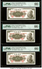 China Central Bank of China 10 Yuan 1945 Pick 390 S/M#C302-4 Five Consecutive Examples PMG Gem Uncirculated 66 EPQ (5). 

HID09801242017

© 2022 Herit...