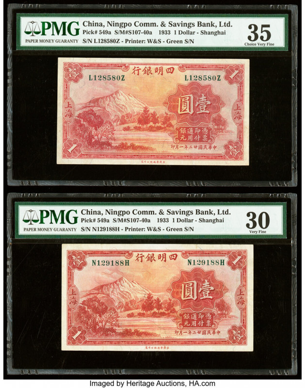 China Ningpo Commercial Bank, Shanghai 1 Dollar 1.1.1933 Pick 549a S/M#S107-40a ...