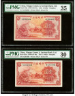 China Ningpo Commercial Bank, Shanghai 1 Dollar 1.1.1933 Pick 549a S/M#S107-40a Two Examples PMG Choice Very Fine 35; Very Fine 30. 

HID09801242017

...