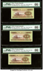 China People's Bank of China 1 Jiao 1953 Pick 863 S/M#C283-4 Three Consecutive Examples PMG Gem Uncirculated 66 EPQ (3). 

HID09801242017

© 2022 Heri...