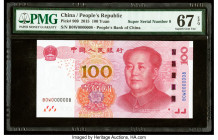 Super Serial Number 0000008 China People's Bank of China 100 Yuan 2015 Pick 909 PMG Superb Gem Unc 67 EPQ. 

HID09801242017

© 2022 Heritage Auctions ...