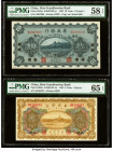 China Sino-Scandinavian Bank, Ch'ang Li; Tientsin 10; 5 Yuan 1.2.1922 Pick S582a; S592a Two Examples PMG Choice About Unc 58 EPQ; Gem Uncirculated 65 ...