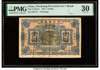 China Checkiang Provincial Government Bonds, Chekiang 1 Dollar 1912 Pick UNL S/M#C21 PMG Very Fine 30. 

HID09801242017

© 2022 Heritage Auctions | Al...