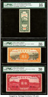 China Ho Pei Metropolitan Bank 4 Coppers 1938 Pick S1710J PMG Choice Very Fine 35; China Bank of Hopei, Tientsin 1; 5 Yuan 1934 Pick S1729; S1731a Two...