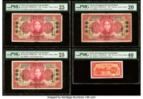 China Kwangtung Provincial Bank Group Lot of 8 Graded Examples PMG Extremely Fine 40 (2); Choice Very Fine 35 (2); Very Fine 25 (3); Very Fine 20. Min...