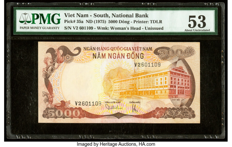 Rotator Serial Number 2601109 South Vietnam National Bank of Viet Nam 5000 Dong ...