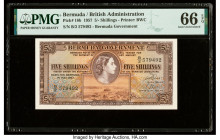 Bermuda Bermuda Government 5 Shillings 1.5.1957 Pick 18b PMG Gem Uncirculated 66 EPQ. 

HID09801242017

© 2022 Heritage Auctions | All Rights Reserved...