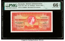 Bermuda Bermuda Government 10 Shillings 1.5.1957 Pick 19b PMG Gem Uncirculated 66 EPQ. 

HID09801242017

© 2022 Heritage Auctions | All Rights Reserve...