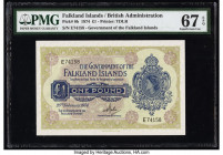 Falkland Islands Government of the Falkland Islands 1 Pound 20.2.1974 Pick 8b PMG Superb Gem Unc 67 EPQ. 

HID09801242017

© 2022 Heritage Auctions | ...