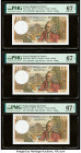 France Banque de France 10 Francs 2.12.1971 Pick 147c Three Consecutive Examples PMG Superb Gem Unc 67 EPQ (3). 

HID09801242017

© 2022 Heritage Auct...