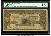 Guatemala Banco de Occidente en Quezaltenango 20 Pesos 15.1.1918 Pick S180 PMG Choice Fine 15. 

HID09801242017

© 2022 Heritage Auctions | All Rights...