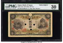 Japan Bank of Japan 20 Yen ND (1931) Pick 41s2 Specimen PMG Very Fine 30. Four POCs are present on this example.

HID09801242017

© 2022 Heritage Auct...