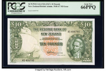 New Zealand Reserve Bank of New Zealand 10 Pounds ND (1960-67) Pick 161d PCGS Gem New 66PPQ. 

HID09801242017

© 2022 Heritage Auctions | All Rights R...