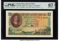 South Africa South African Reserve Bank 5 Pounds 2.9.1950 Pick 96a PMG Superb Gem Unc 67 EPQ. 

HID09801242017

© 2022 Heritage Auctions | All Rights ...