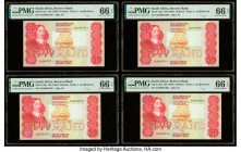 South Africa Republic of South Africa 50 Rand ND (1984) Pick 122a Four Consecutive Examples PMG Gem Uncirculated 66 EPQ (4). 

HID09801242017

© 2022 ...