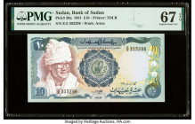 Sudan Bank of Sudan 10 Pounds 1981 Pick 20a PMG Superb Gem Unc 67 EPQ. 

HID09801242017

© 2022 Heritage Auctions | All Rights Reserved