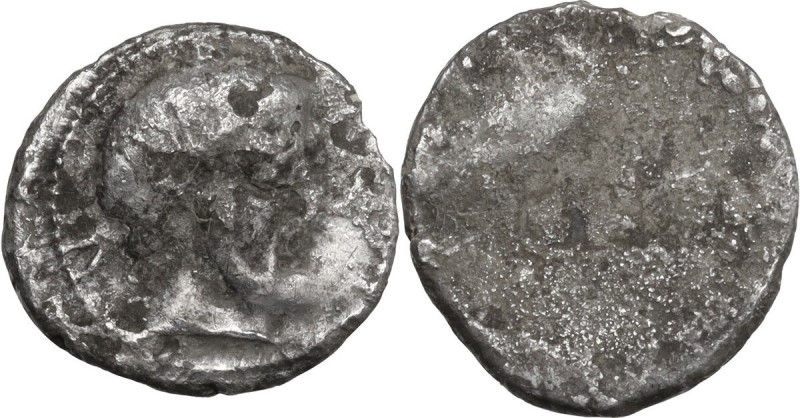 Greek Italy. Etruria, Populonia. AR 5 units, 3rd century BC. Obv. Bearded male h...