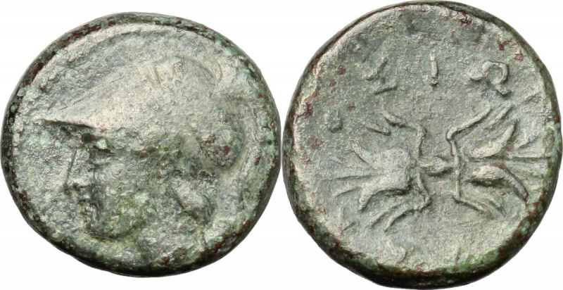 Sicily. Syracuse. Agathokles (317-289 BC). AE 13mm. Obv. Head of Athena left, he...