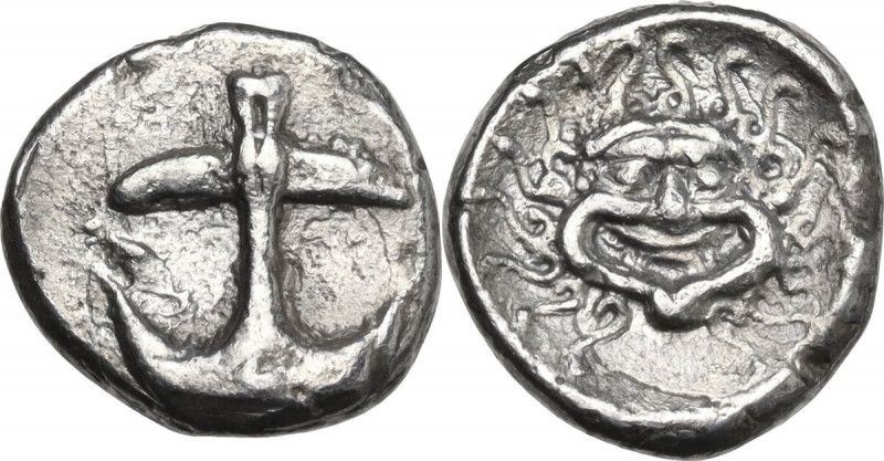 Continental Greece. Thrace, Apollonia Pontika. AR Drachm. Mid-late 4th century B...