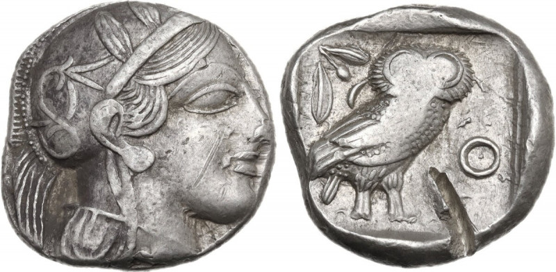 Continental Greece. Attica, Athens. AR Tetradrachm, 479-393 BC. Obv. Head of Ath...