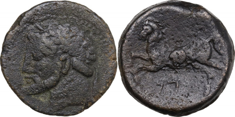Africa. Kings of Numidia. Massimissa and his successors. AE 26 mm, 208-148 BC. O...