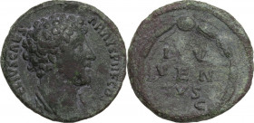 Marcus Aurelius as Caesar (139-161). AE As, 145 AD. Obv. Draped bust right. Rev. IV/VEN/TVS/SC within wreath. RIC III (A. Pius) 1262. AE. 10.00 g. 26....