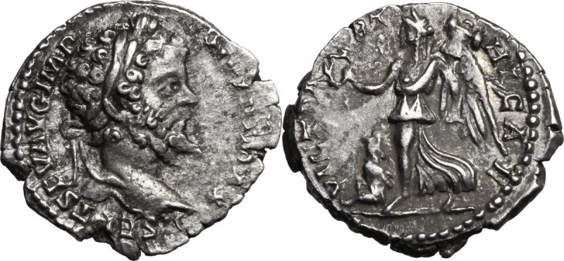 Septimius Severus (193-211). AR Denarius, 198-200 AD. Obv. L SEPT SEV AVG IMP XI...