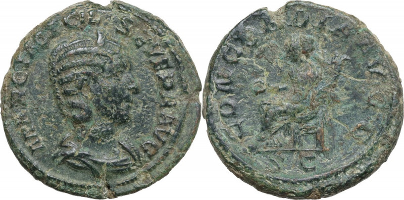 Otacilia Severa, wife of Philip I (244-249). AE As, 244-249. Obv. Bust right, di...