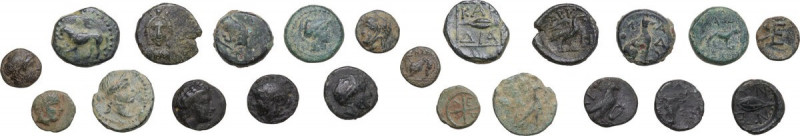 Greek World. Lot of 11 unclassified AE denominations; including Kardia, Madytos....