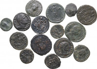 The Roman Empire. Multiple lot of fifteen (15) unclassified AE coins. AE.