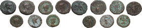 The Roman Empire. Alexandria mint (Egypt). Multiple lot of seven (7) unclassified BI Tetradrachms. BI.