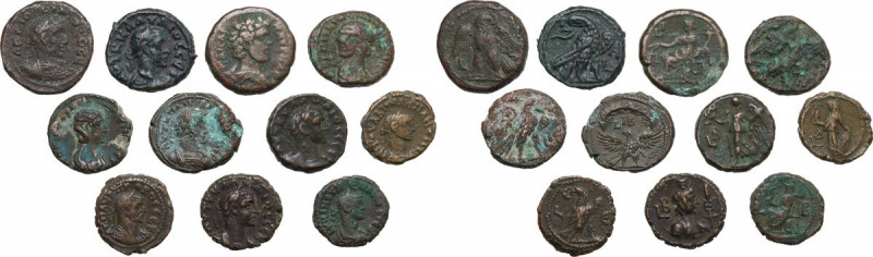 The Roman Empire. Alexandria mint (Egypt). Multiple lot of eleven (11) unclassif...