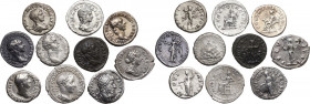 The Roman Empire. Lot of 10 AR Denarii; including: Julia Pia, Trajan, Faustina II, Geta, Gordian III, Hadrian, Septimius Severus, Lucius Verus. About ...