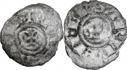 Italy. Vescovi anonimi (1177-1230). Piccolo scodellato, Trento mint. CNI 27; Rizzolli-Pigozzo T16. AR. 0.21 g. 12.00 mm. About VF/VF.