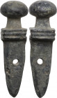 Bronze pendant in the shape of a gladius (Roman short sword). Roman. 32 mm.
