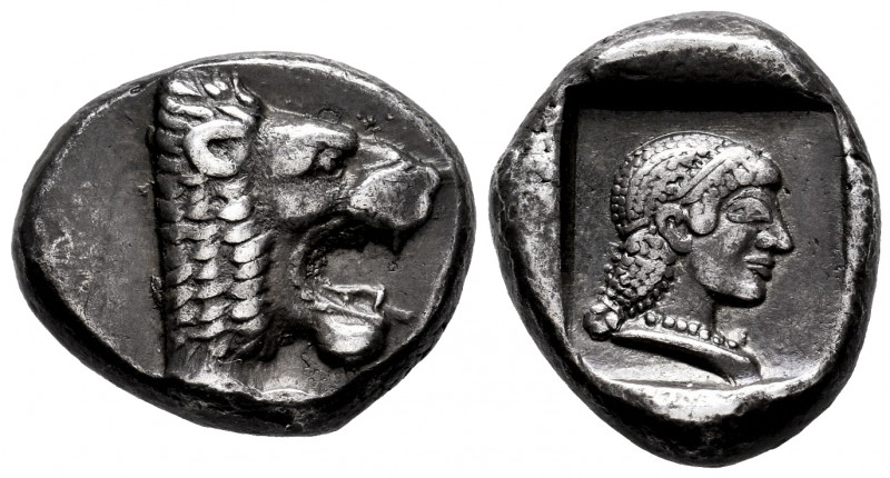 Caria. Knidos. Drachm. 490-465 BC. (Cahn 64/2 and pl. 15, 64 this coin, V31/R48)...