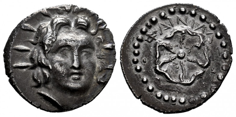 Rhodos. Rhodes. Drachm. 88/42 BC-AD 14. Phainilas, magistrate. (Hgc-6, 1456). An...