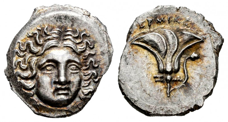 Kingdom of Macedon. Perseus. Drachm. 175-170 BC. Pseudo-Rhodas. Ermias magistrat...