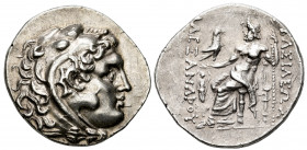 Kingdom of Macedon. Alexander III, "The Great". Tetradrachm. 218/213-200 BC. Kabyle. (Price-882). Anv.: Head of Herakles to right, wearing lion skin h...