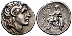 Kingdom of Thrace. Lysimachos. Tetradrachm. 305-281 BC. Herakleia Pontika. (Thompson-178). (Hgc-3.2, 1750j). Anv.: Diademed head of the deified Alexan...