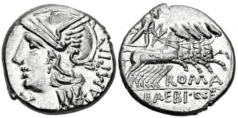 Baebius. Marcius Baebius Q.f. Tampilus. Denarius. 137 BC. Rome. (Ffc-201). (Craw...