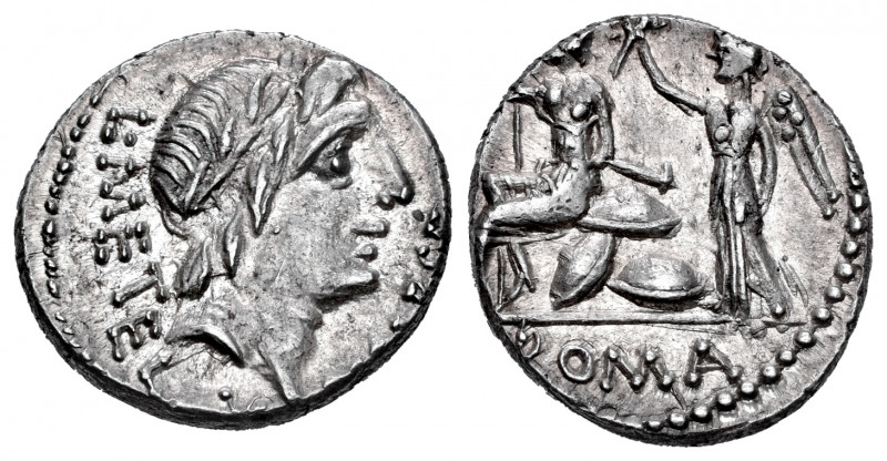 Caecilius. L. Caecilius Metellus. Denarius. 96 BC. Auxiliary mint of Rome. (Ffc-...
