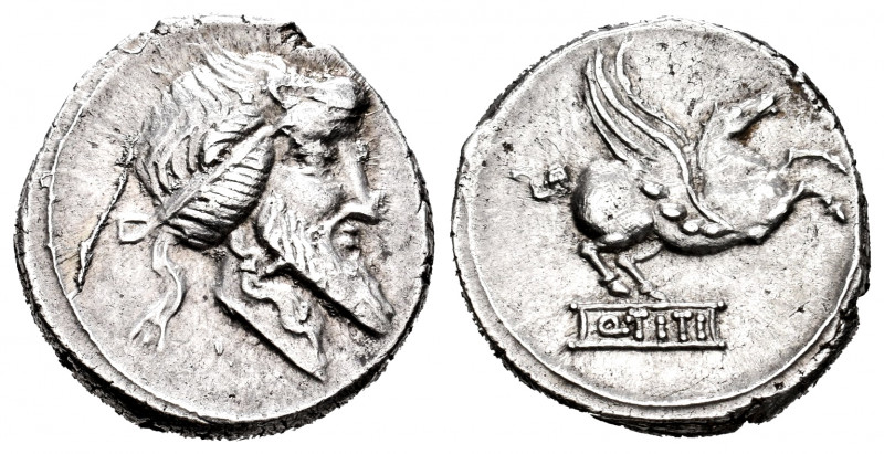 Titius. Q. Titius. Denarius. 90 BC. Central Italy. (Ffc-1142). (Craw-341/1). (Ca...