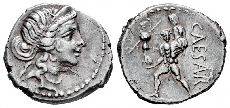 Julius Caesar. Denarius. 47-46 BC. Galia. (Ffc-10). (Craw-458/1). (Cal-644). Anv...