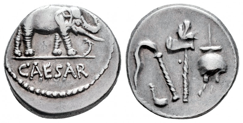 Julius Caesar. Denarius. 54-51 BC. Galia. (Ffc-53). (Craw-443/1). (BMCRR-Gaul 27...