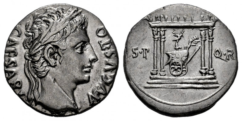 Augustus. Denarius. 18 BC. Colonia Patricia (Córdoba). (Ffc-196). (Ric-119). (Ca...