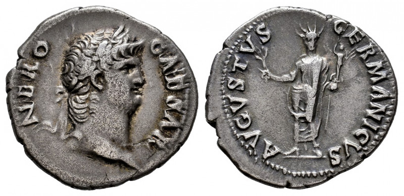 Nero. Denarius. 64-65 AD. Rome. (Ric-47). (Bmcre-60). (Rsc-45). Anv.: NERO CAESA...
