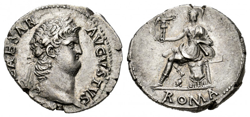 Nero. Denarius. 64-65 AD. Rome. (Ric-55). (Rsc-258). Anv.: NERO CAESAR AVGVSTVS,...