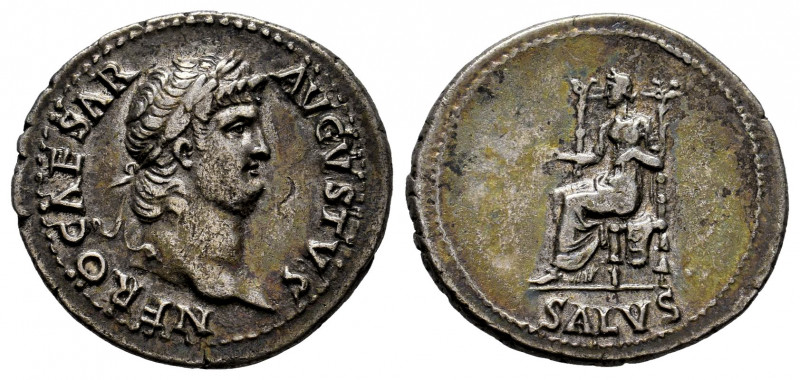 Nero. Denarius. 65-66 AD. Rome. (Ric-I 60). (Bmcre-90). (Rsc-314). Anv.: NERO CA...